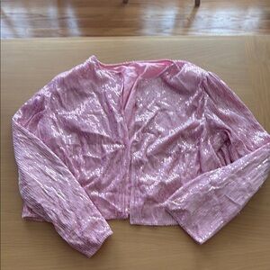 Amazon Pink Sequined Blazer